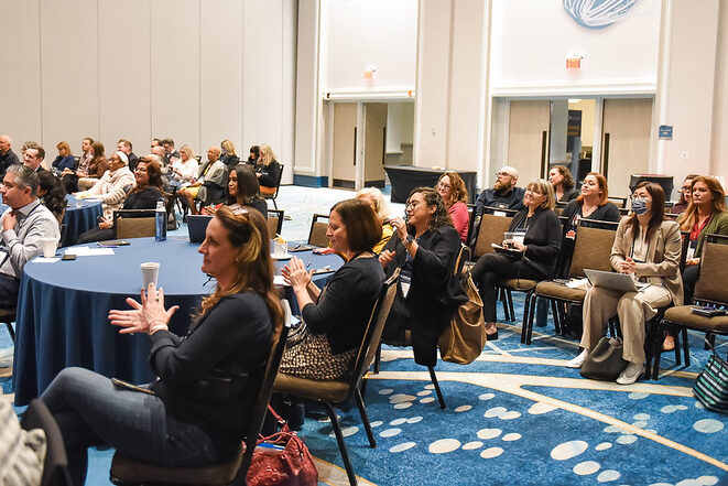 A full conference room at the 2024 Leadership Network Symposium.